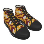 Washington Commanders Camo Black Sole Canvas Shoes