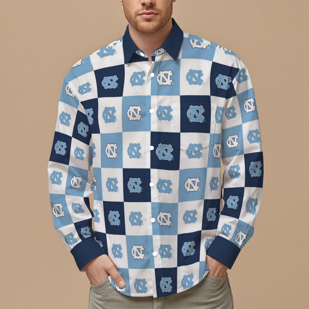 North Carolina at Chapel Hill - Tar Heels Men's Slim Fit Long Sleeve Shirt