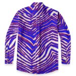 Buffalo Bills Zubaz All-Over Print Men's Casual Lapel Long Sleeve Shirt|125GSM Cotton - Image 6