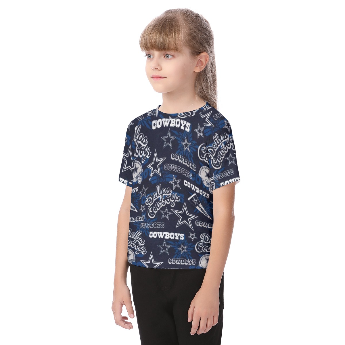 Dallas Cowboys Zubaz All-Over Print Kid's Raglan Sleeve T-shirt - Image 2
