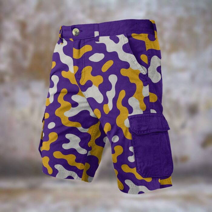 Minnesota Vikings camo Cargo Shorts - Image 1