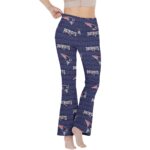 New England Patriots Zubaz All-Over Print Women's Reversible High-Waisted Yoga Pants