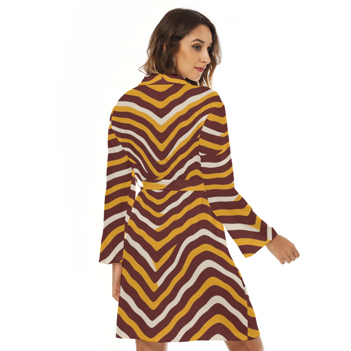 Washington Commanders Zubaz Women's Small Robe - Image 3