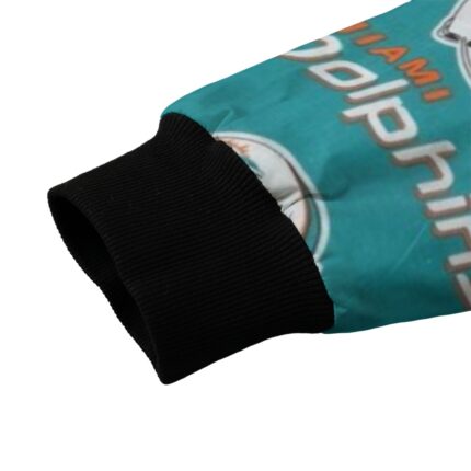 Miami Dolphins Zubaz All-Over Print Men’s Fleece Bomber Jacket