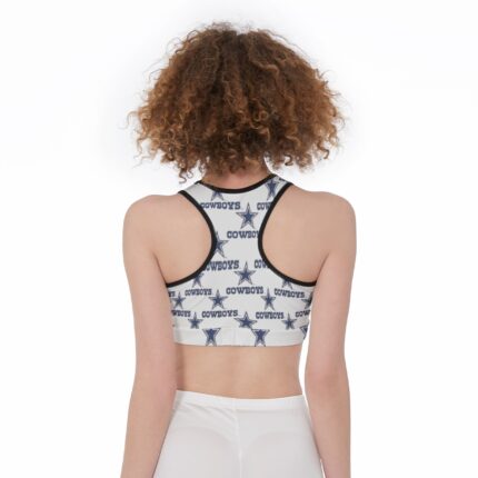 Dallas Cowboys Zubaz All-Over Print Sports Bra