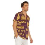 Washington Commanders  Men's Deep V-neck Short Sleeve T-shirt - Image 3