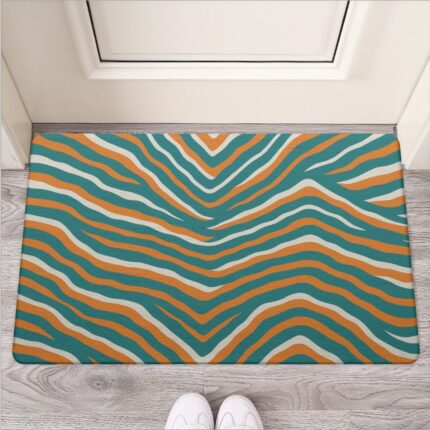 Miami Dolphins Zubaz Door Mat | Rubber