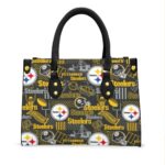 Pittsburgh Steelers Zubaz Women's Tote Bag With Black Handle - Image 2