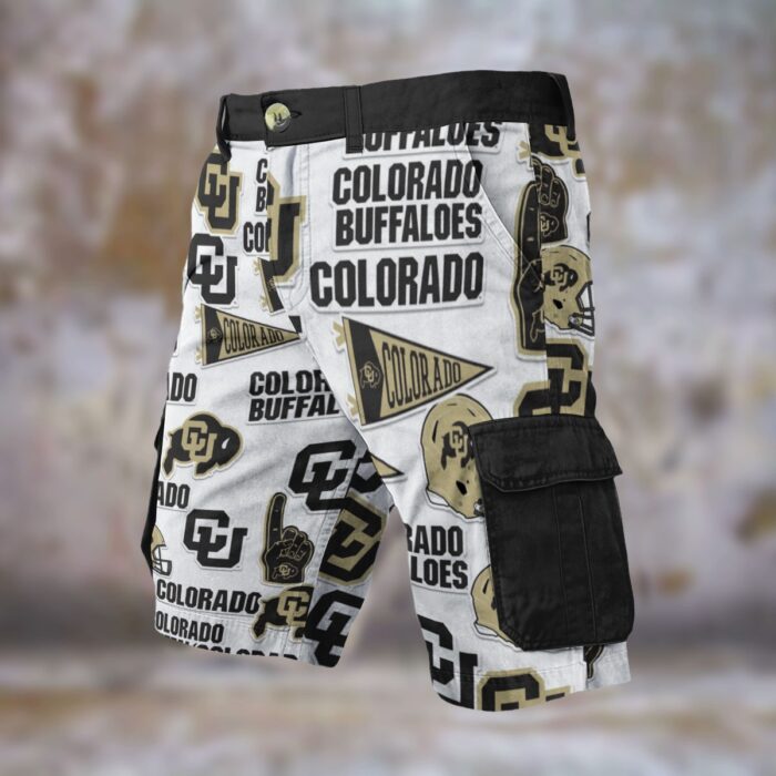 Colorado Buffalones Print Men's Cargo Shorts - Image 3