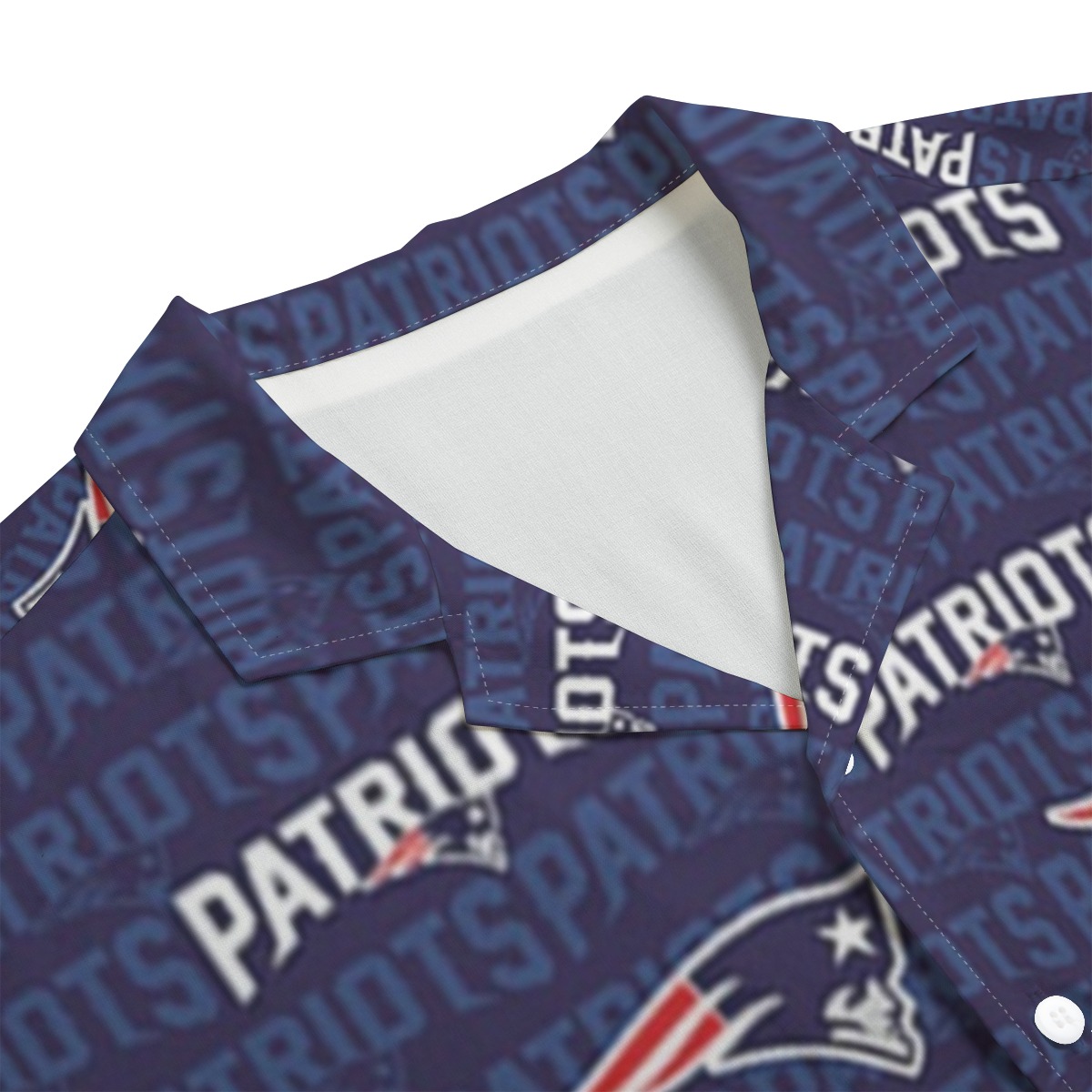 New England Patriots Zubaz All-Over Print Men's Hawaiian Rayon Shirt | 115GSM Rayon