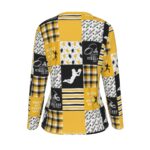 Pittsburgh Steelers Zubaz All-Over Print Women's Oversized T-shirt | 190GSM Cotton - Image 3
