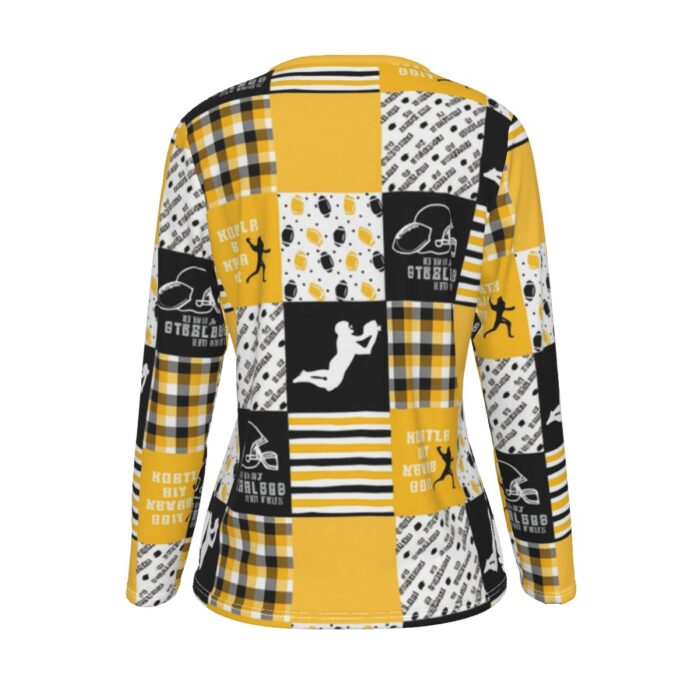 Pittsburgh Steelers Zubaz All-Over Print Women's Oversized T-shirt | 190GSM Cotton - Image 3
