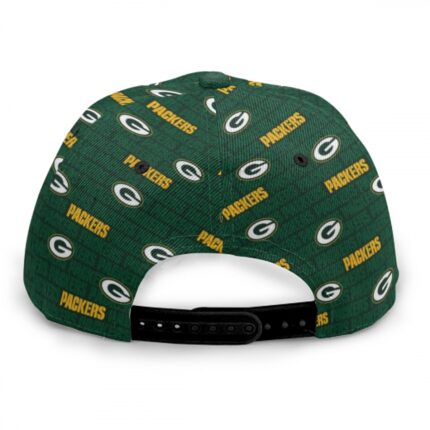 Green Bay Packers Baseball Cap With Flat Brim