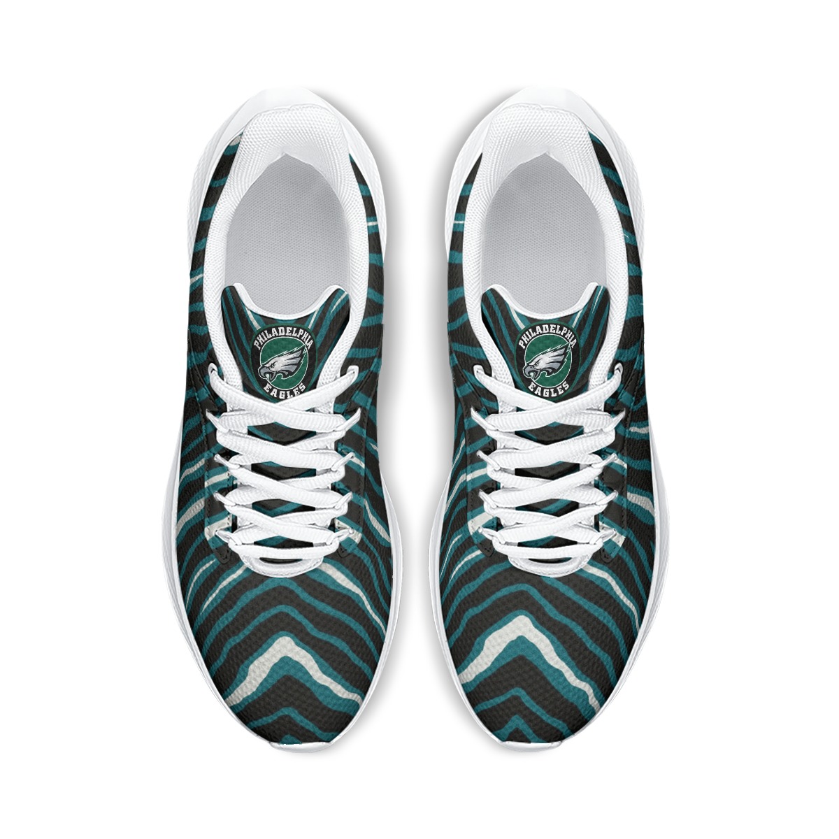 Philadelphia Eagles Zubaz Men's Road Running Shoes - Image 2