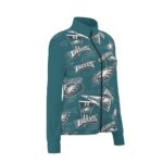 Philadelphia Eagles Zubaz All-Over Print Women's Long Sleeve Thumbhole Jacket - Image 3