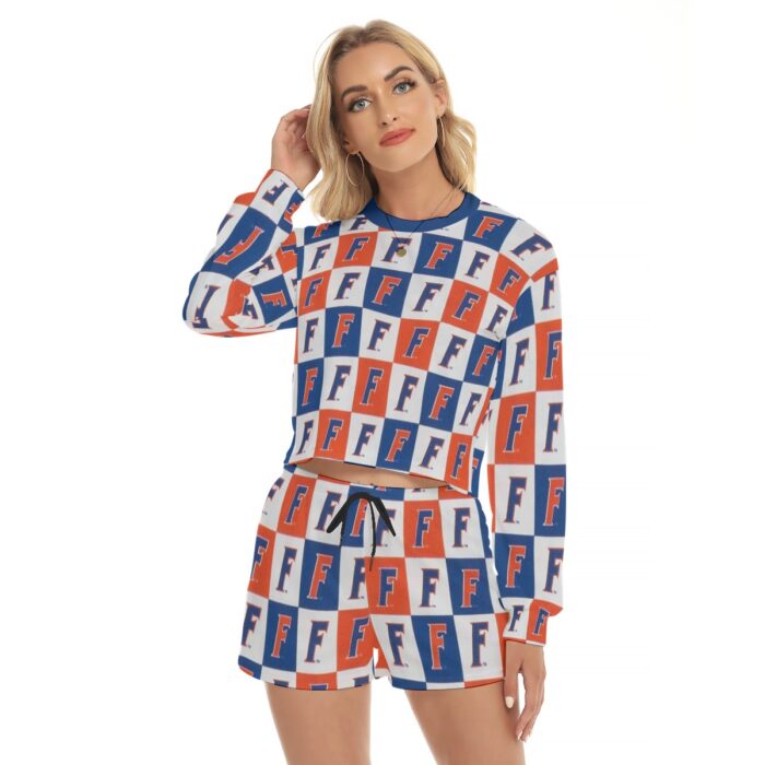 Florida - Gators Women's Short Sweatshirt And Pants Suit - Image 1