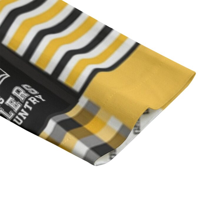 Pittsburgh Steelers Zubaz All-Over Print Men's Casual Flat Lapel Collar Blazer - Image 3
