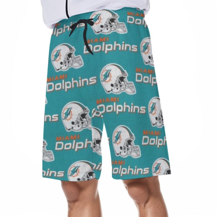 Miami Dolphins Zubaz All-Over Print Men's Beach Shorts - Image 4