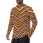 Washington Commanders zubaz Sunscreen  Sports Hoodie With Thumb Holes