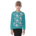 Miami Dolphins Zubaz All-Over Print Kid's Heavy Fleece Sweatshirt - Image 3