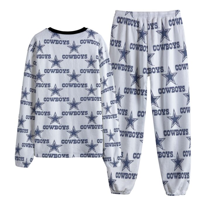 Dallas Cowboys Zubaz All-Over Print Unisex Thicken Pajama Suit - Image 3