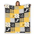 Pittsburgh Steelers Zubaz Single-Side Printing Flannel Blanket - Image 4