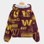 Washington Commanders Kid’s Borg Fleece Sweatshirt With Ear - Image 2