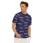 New England Patriots All-Over Print Men's Tight Surf Clothing With Half Sleeves - Image 5