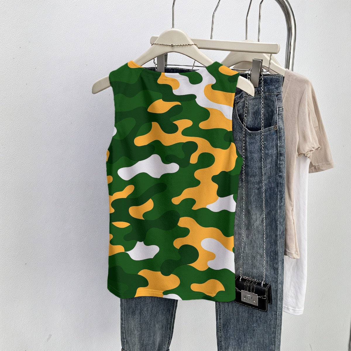 Green Bay Packers All-Over Print Women's sleeveless vest