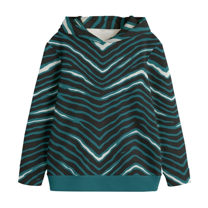 Philadelphia Eagles Zubaz All-Over Print Kid's Pullover Hoodie | 310GSM Cotton - Image 1