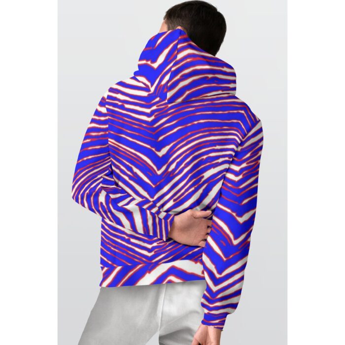 Buffalo Bills Zubaz All-Over Print Men's Thicken Pullover Hoodie - Image 1
