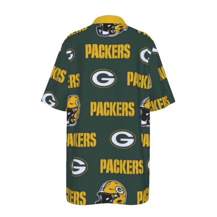 Green Bay Packers All-Over Print Teenage UV Protection POLO Shirt - Image 3
