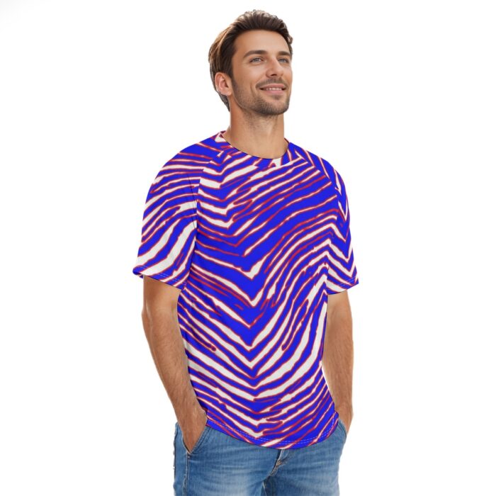 Buffalo Bills Zubaz All-Over Print Men's O-neck Short Sleeve T-shirt - Image 1