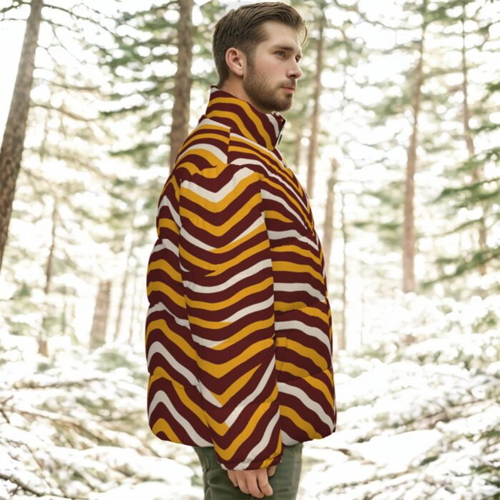 Washington Commanders zubaz Unisex Stand-up Collar Down Jacket - Image 2