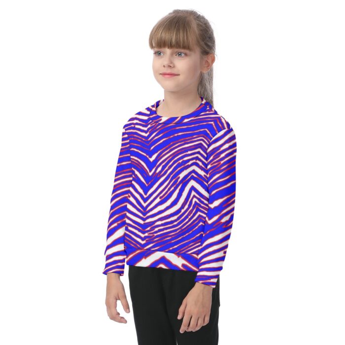 Buffalo Bills Zubaz All-Over Print Kid's Heavy Fleece Sweatshirt - Image 3