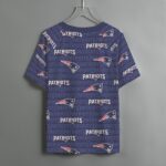 New England Patriots Zubaz All-Over Print Women's V-neck T-shirt With Short Sleeve - Image 5