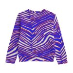 Buffalo Bills Zubaz All-Over Print Kid's Round Neck Sweatshirt | 310GSM Cotton - Image 4