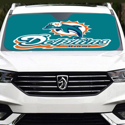 Miami Dolphins Zubaz Windshield Sunshade | 137cm(53.9”)