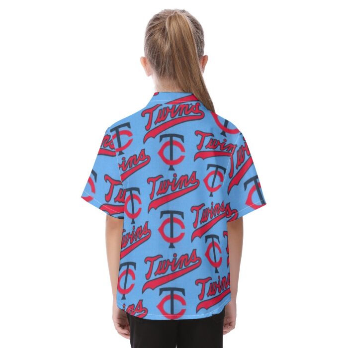 Minnesota Twins Kid's Hawaiian Vacation Shirt - Image 4