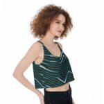 Philadelphia Eagles Zubaz All-Over Print Crop-Tank Top - Image 3