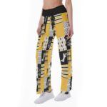 Pittsburgh Steelers All-Over Print Women's High-waisted Straight-leg Trousers - Image 4