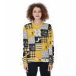 Pittsburgh Steelers Zubaz All-Over Print Women's Loose Sweatshirt