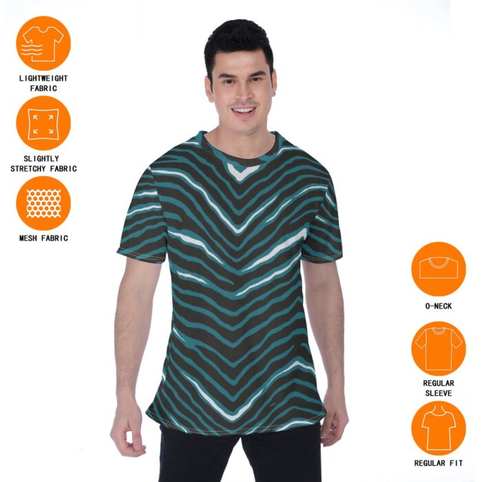 Philadelphia Eagles Zubaz All-Over Print Men's T-shirt | Birdseye - Image 2