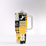 Pittsburgh Steelers Zubaz 40 oz Tumbler With Handle - Image 2