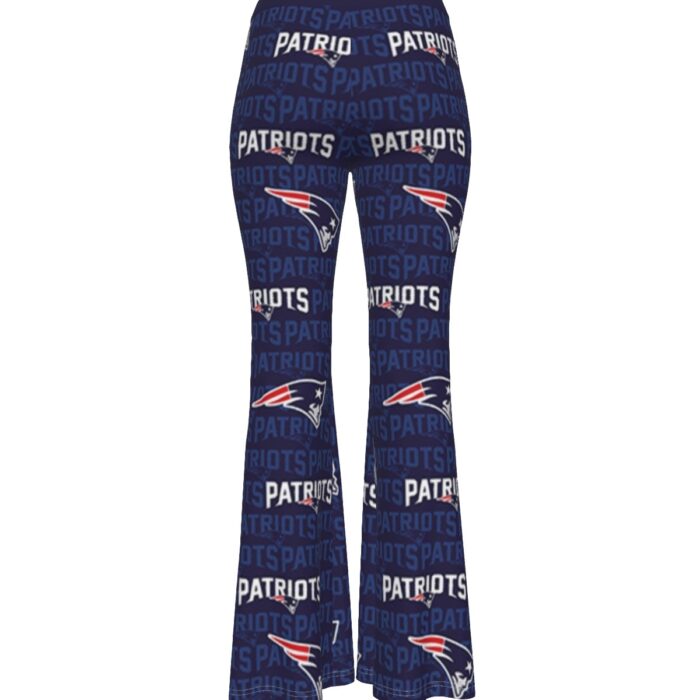 New England Patriots Zubaz All-Over Print Women's Skinny Flare Pants - Image 3