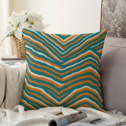 Miami Dolphins Zubaz Couch Pillowcase