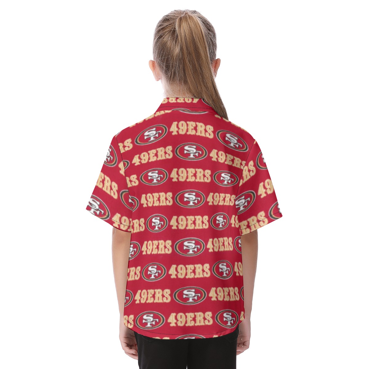San Francisco 49ers Kid's Hawaiian Vacation Shirt - Image 4