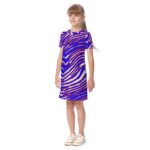 Buffalo Bills Zubaz All-Over Print Kid's Short Sleeve Dress - Image 3
