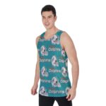 Miami Dolphins Zubaz All-Over Print Men's Tank Top | Velvet - Image 3