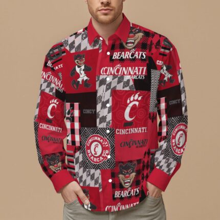 Cincinnati - Bearcats Men's Slim Fit Long Sleeve Shirt
